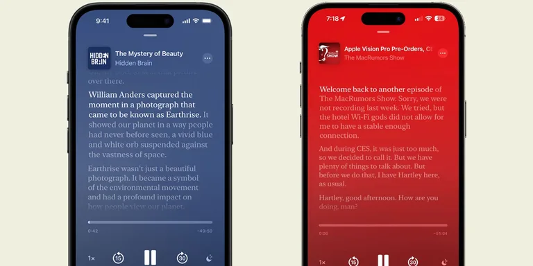 iOS 17.4 Introduces a New Feature: Transcribing Podcasts