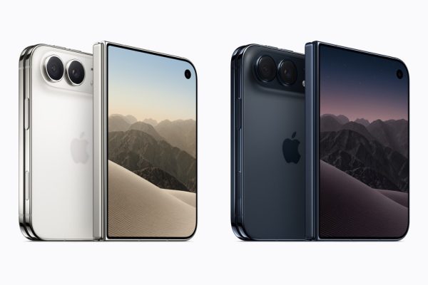 Apple iPhone Duo in star white and night sky, shown from front and back